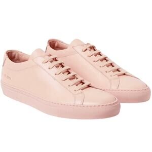Common Projects Original Achilles Sneakers Leather Low Top Casual Blush 38 7.5